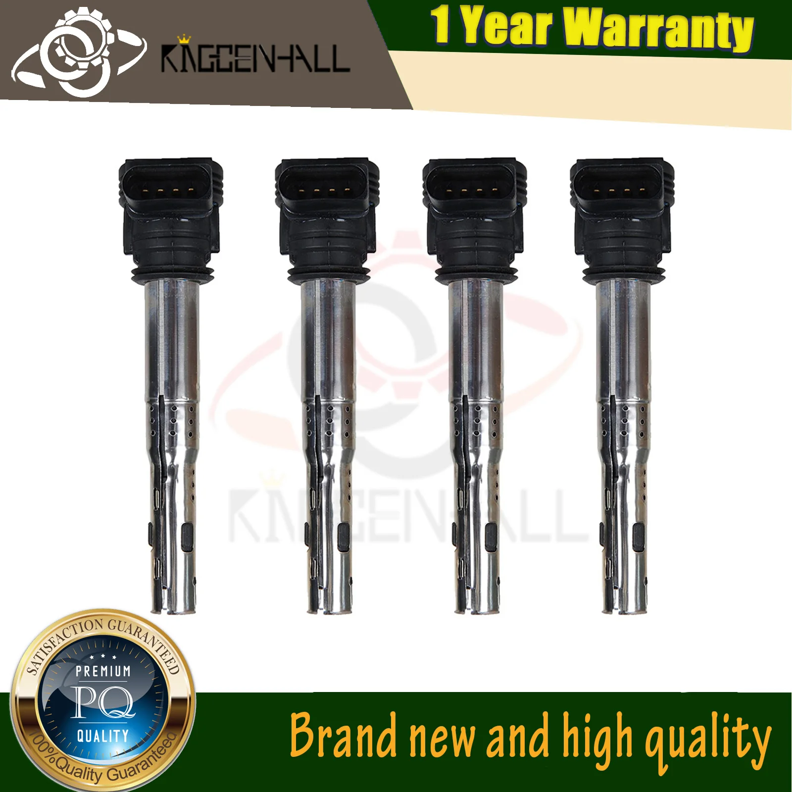 

New 4PCS 06E905115E Ignition Coil Compatible with Audi A3 A4 A5 A6 Q3 VW PASSAT TIGUAN SHARAN 2.0L SKODA YETI 1.8l 07K 905 715G