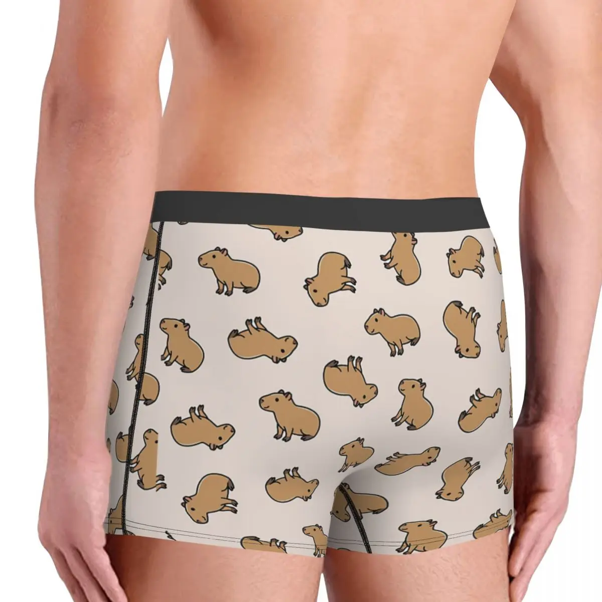 Cute Lovely Capybara Animal Underpants Homme Panties Male Underwear Print Shorts Boxer Briefs