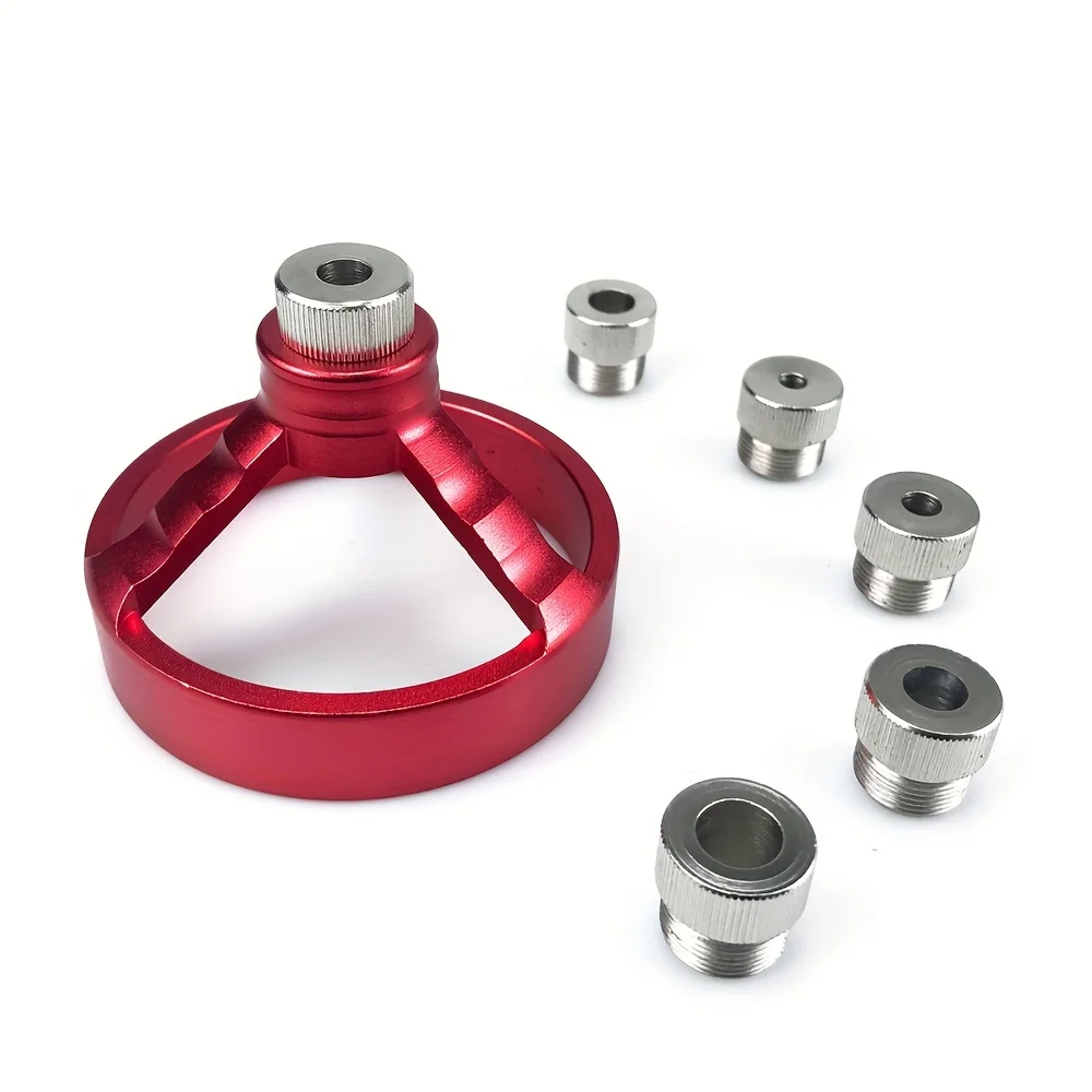 1Set Drill Press Guide Jig,5/6/7/8/9/10mm Drill Bushings Vertical Hole Woodworking for Electric Power Hand Drill