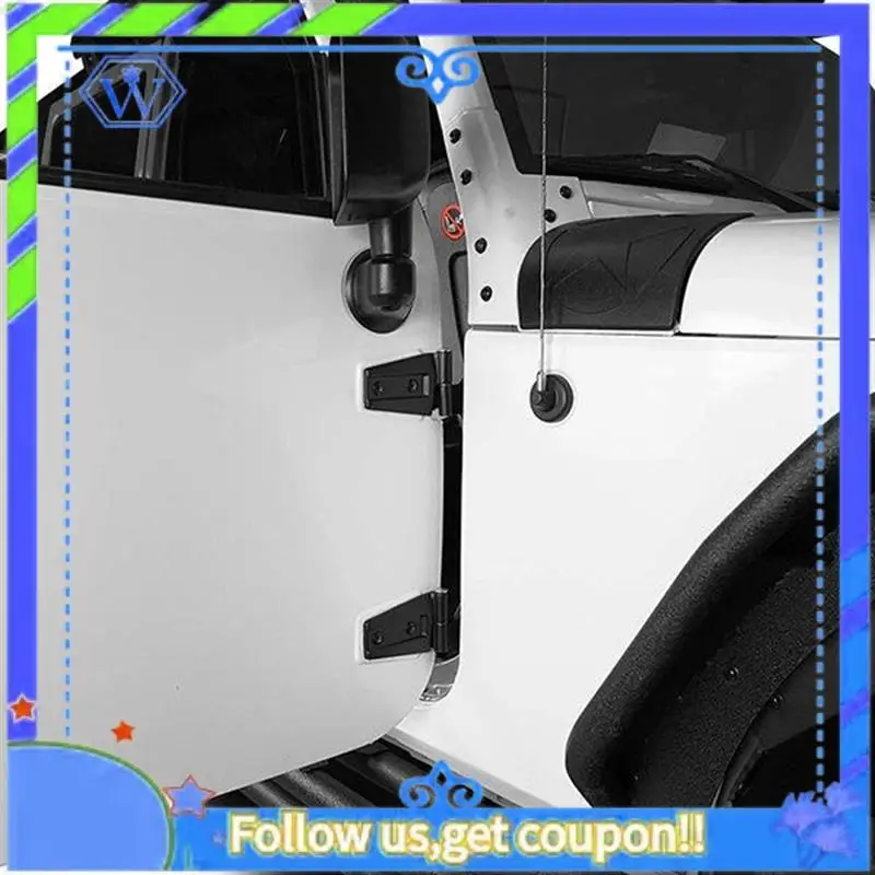 

M46K-For Jeep Wrangler Jk Jl Jt 2007-2017 Door Side Hinge Highway Door Hinge Kit Non Door Hinge Cover Decoration Parts Accessori
