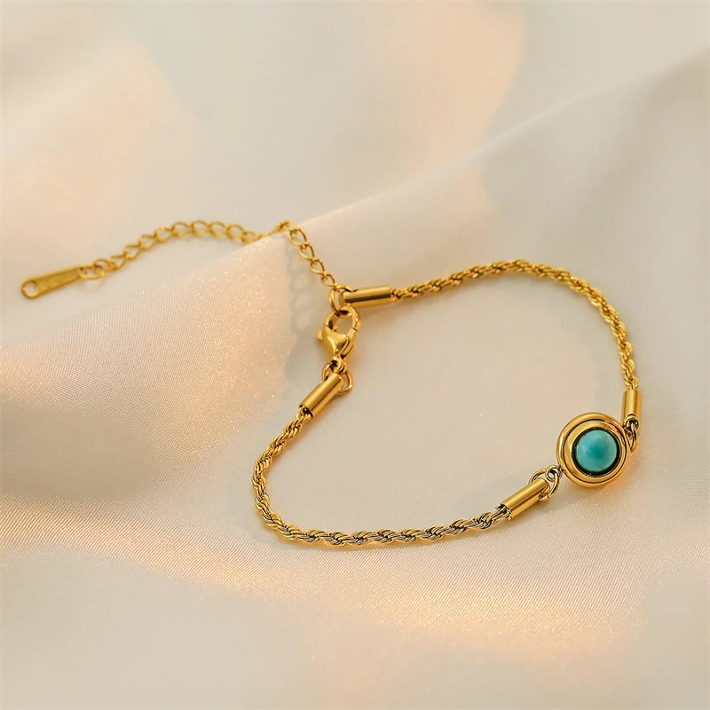 Ins Style Fashion Simple Geometric Stainless Steel Bracelet Women Personalized Exquisite Jewelry Bracelet Accessories Wholesale