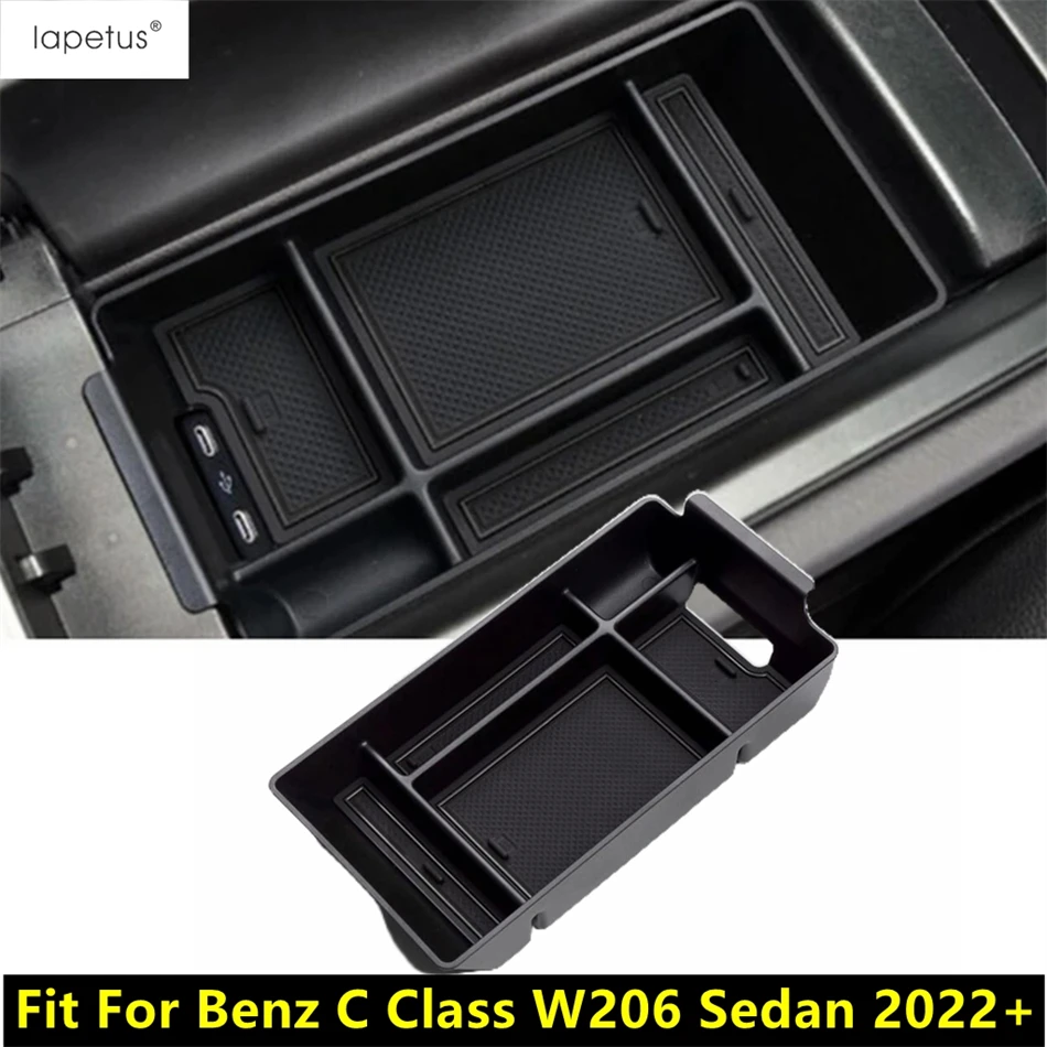 

Car Center Console Armrest Storage Box Container Phone Holder Tray For Mercedes-Benz C Class W206 Sedan 2022 - 2025 Accessories