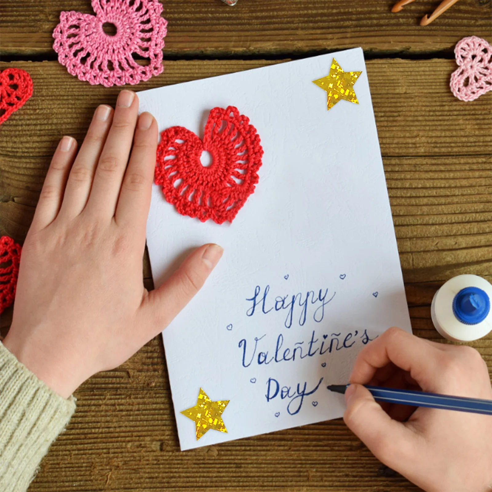 

2 рулона наклейки со звездой «сделай сам», рулонные наклейки для скрапбукинга для дневника, поздравительная открытка, фотоальбом, украшения для журнала