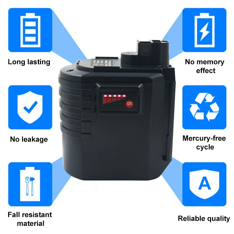 24V 3500mAh Ni-mh Rechargeable Battery for Bosch BAT019 BAT020 BAT021 GBH 24VRE GBH 24VFR GBH 24VSR Cordless Drills