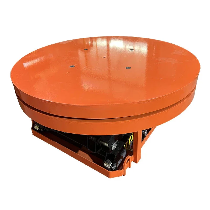 China Factory Electric Stationary Hydraulic Lift Table 1m 1.2m 1.5m 2m Diameter Round Turning Platform Rotatable Lifting Tables