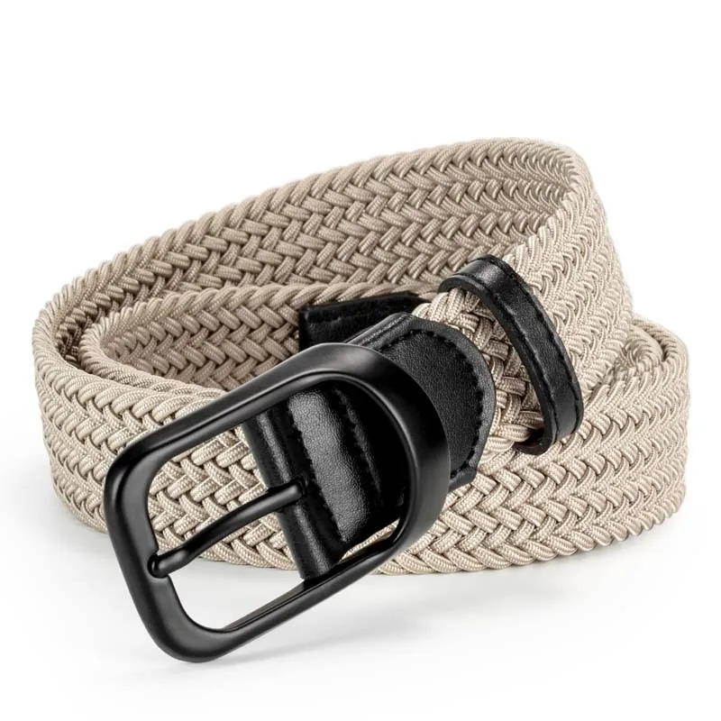 

New Belt Elastic Belt All-match Men's and Women's Belt Pin Buckle Canvas Belt Outdoor Tactical Woven Belt Designer Belt for Men