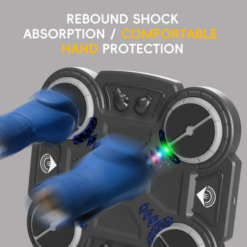Reaction Training Home Entertainment Toy Electronic Boxing Wall Target Smart Music Punch Pad For Kid Indoor Leisure Activity view 4