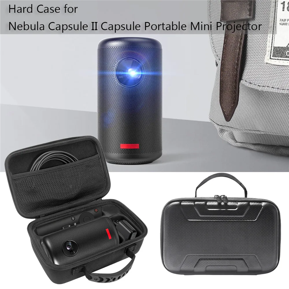 For Nebula Capsule II Case Portable Handbag Storage Bag Smart Mini Projector Carrying Case Box