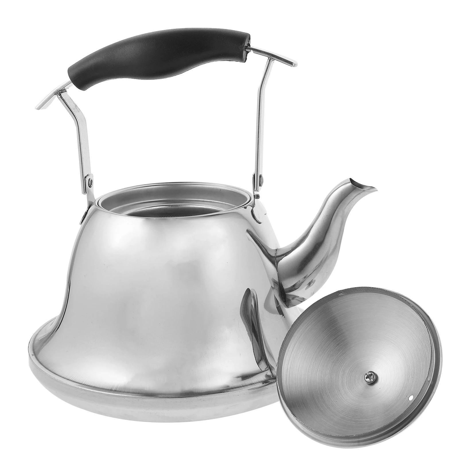 

Kettle Stainless Tea Water Instant Hot Toaster Tstainless Steel Silver Teapot Travel