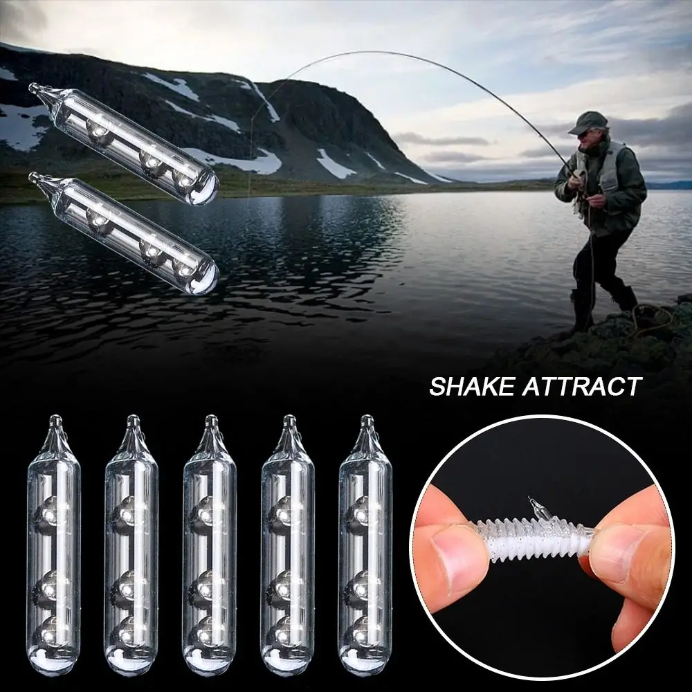 Hot Baits Tools Fishing bead sound bar Steel Ball Attract Fish Shake Attract 4Size Glass Tie Tying Sound Bar soft fishing lure