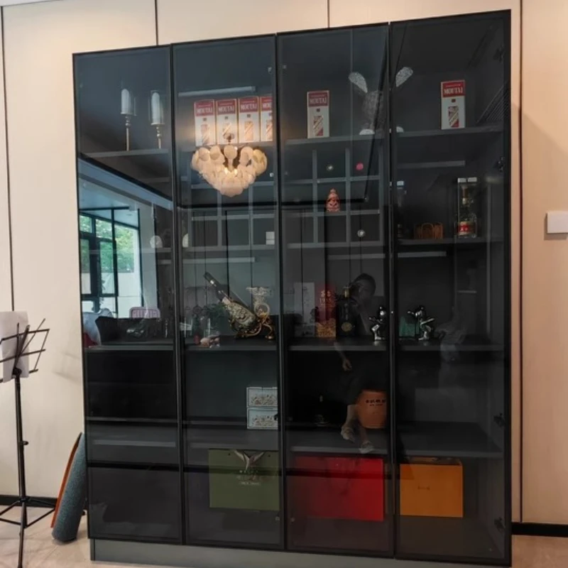 

Аксессуары для коктейльного бара, домашние бары, плавающий шкаф, стеклянные шкафы для гостиной, деревянная мебель, витрина, стеклянный дисплей Vitrina