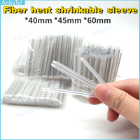 200pcs/lot Fiber Optic Fusion Protection Splice Sleeves 40mm 45m 60mm Heat Shrink Tube Optic Hot Melt Tube For Drop Cable