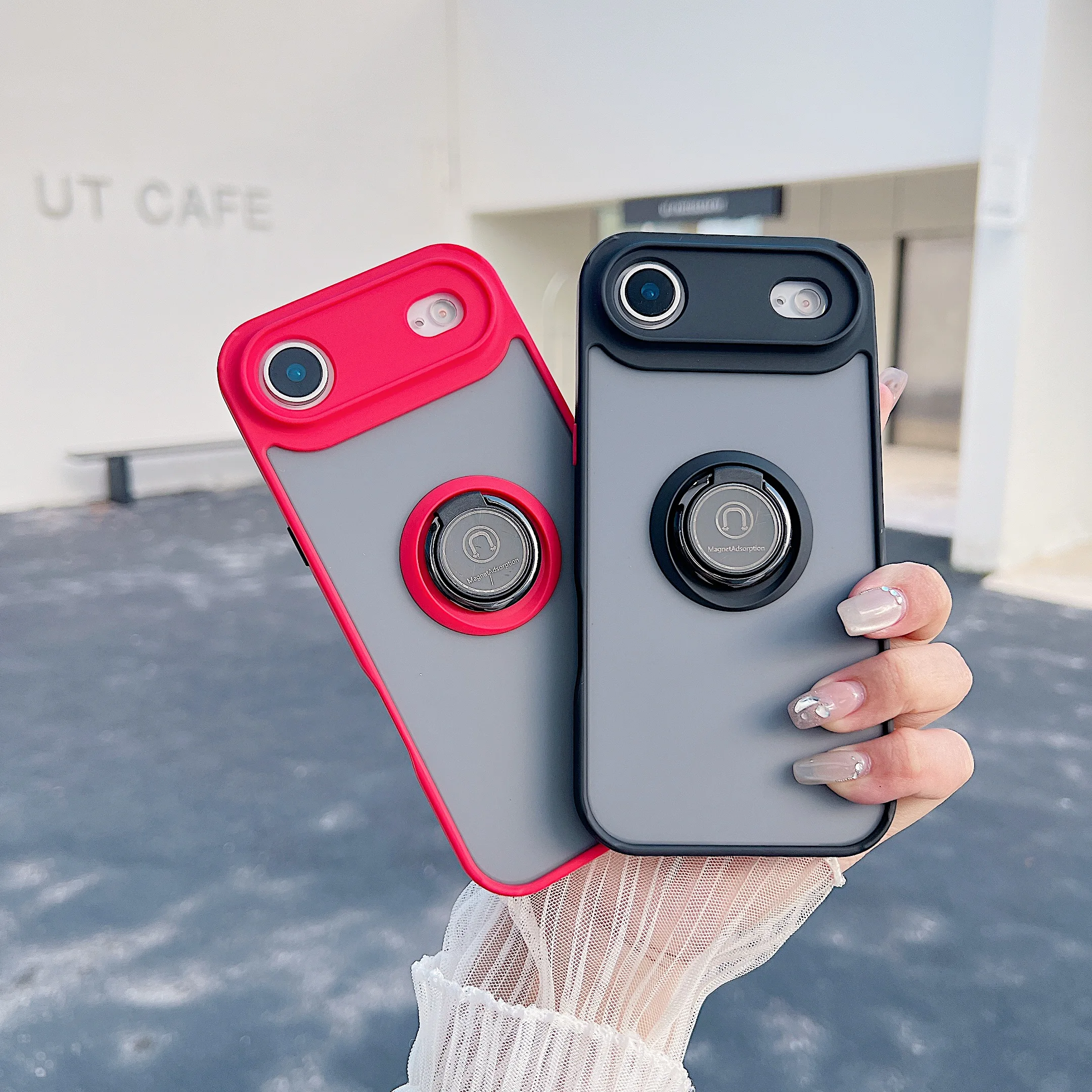 360 rotação suporte caso capa para apple iphone 17 ar veículo caso magnético iphone 17 mala fundas para iphone 17 pro max