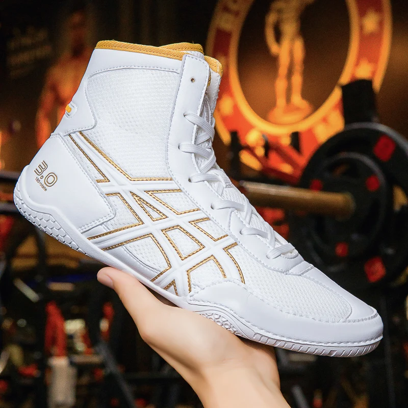 

Новинка 2025 года, борцовская обувь для соревнований, тренировочная обувь, легкие дышащие боксерские туфли, удобные прочные борцовские туфли