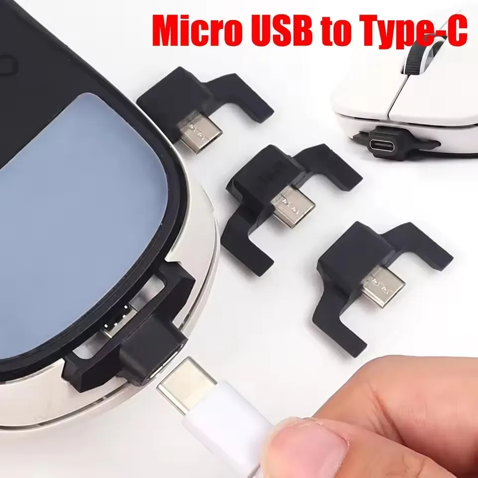 Micro USB To Type-C Charging Adapter for Logitech G703/G403 Logitech GPW 1/2 Wireless Gaming Mouse High-speed Charger Converter - view 6
