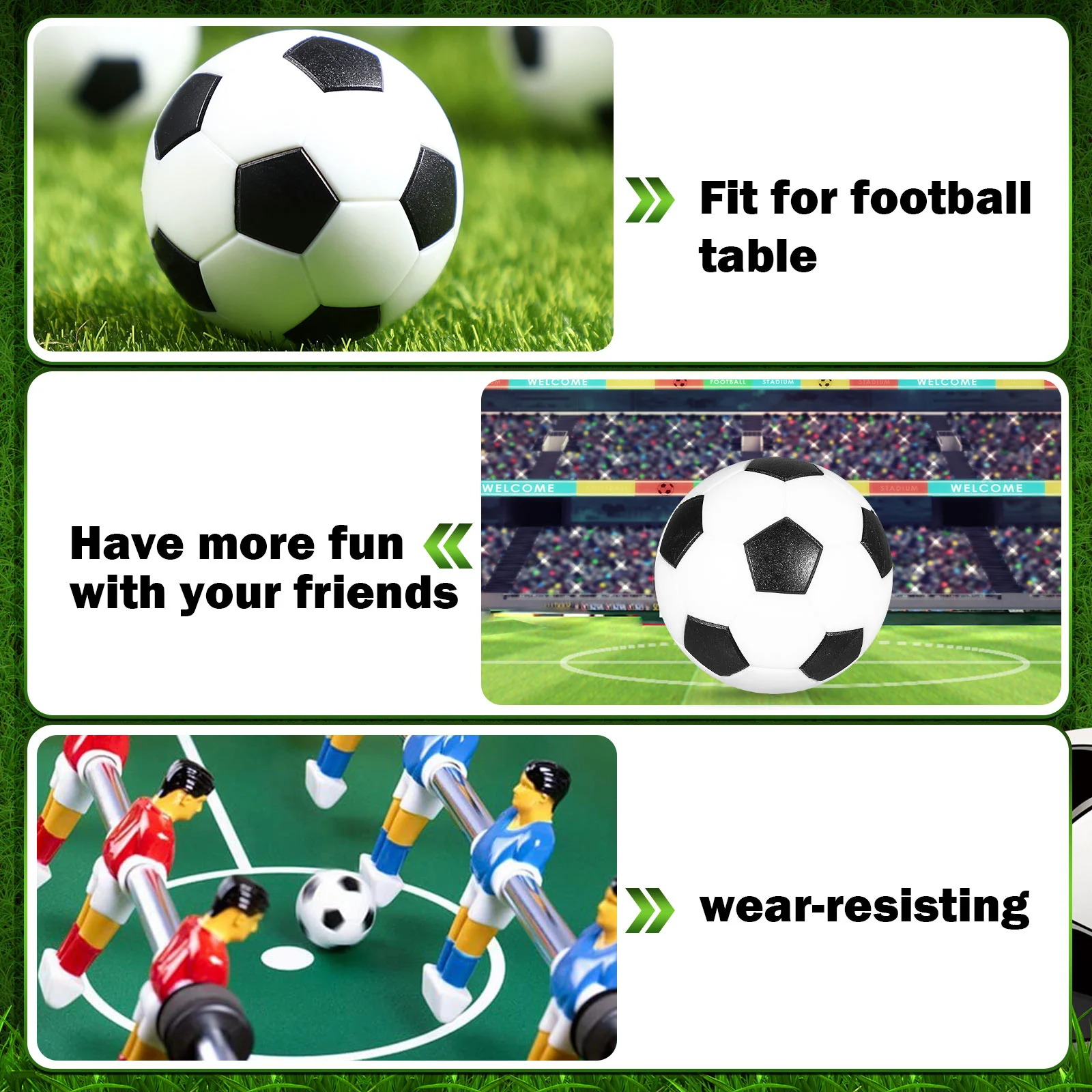 Replace Accessories Child Parent-child Soccer Ball Table Football 320X320X320CM Balls Replacement Black and White