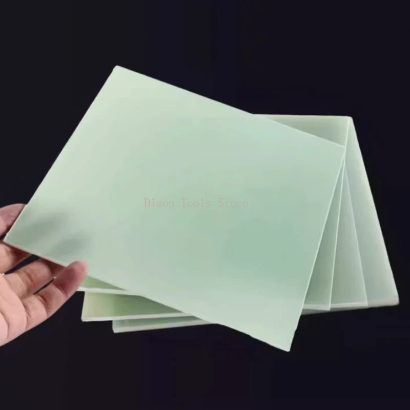 Płyta epoksydowa FR-4 z zielonego żywicy, odporna na wysokie temperatury, izolowana włóknem szklanym, elektryczna płyta drewniana o grubości 1-8 mm