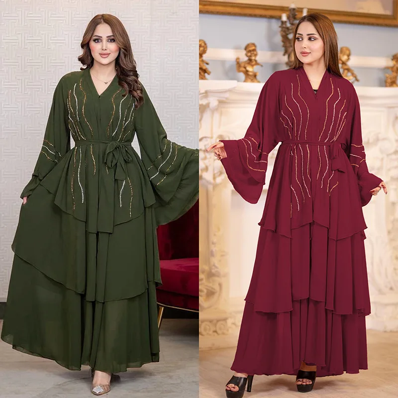 Abaya Dubai Luxury for Women 2024 African Muslim Fashion Dress caftano Marocain abiti da sera Boubou Robe Djellaba Femme