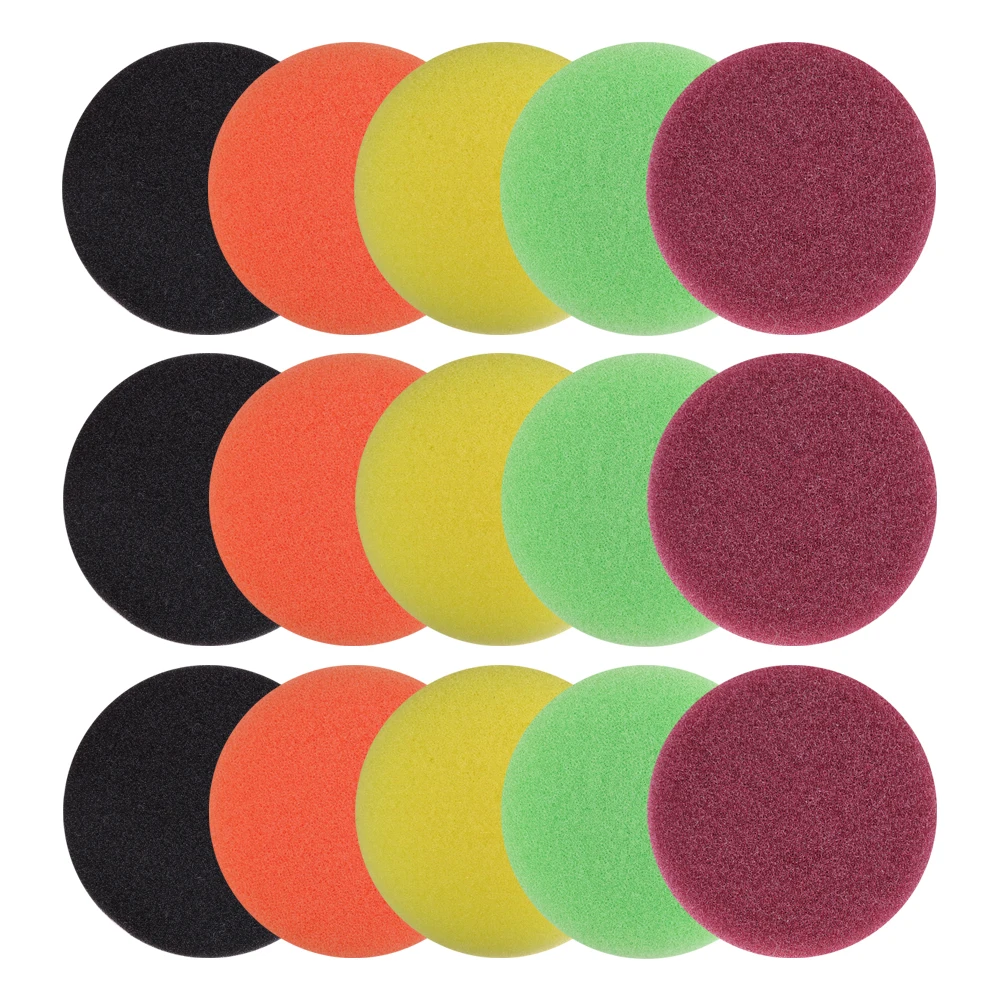16Pcs 2" 50mm Buffing Sponge Polishing Pad Kit for Air Sander Car Buffing Waxing Car Cleaning Tools ﻿ image 6