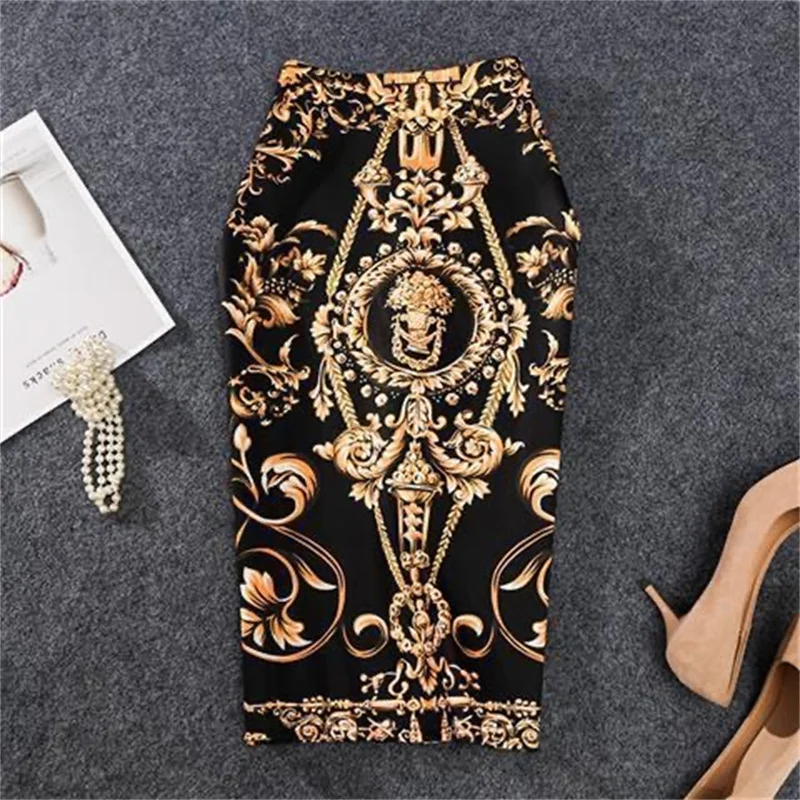 Black Vintage Office Skirts with Split Party Skirt for Women Fall Casual Skirts Y2k Harajuku High Waist Mujer Faldas Femme Jupes