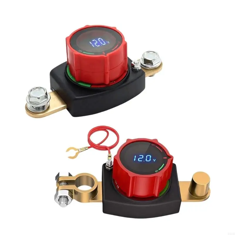 Battery Cut Off Device with Power Readout 12V 24V Brass Control for Storage Checks and Routine Battery Care Use H9EE