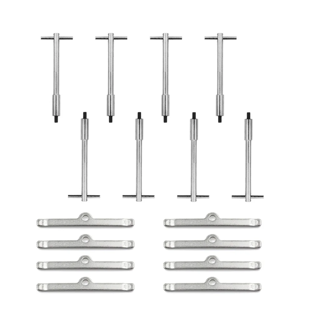 chrome-valve-cover-hold-down-kit-for-sbc-engines-283-327-350-for-chevy-t-bar-compression-rods-steel-construction-reliable-fit