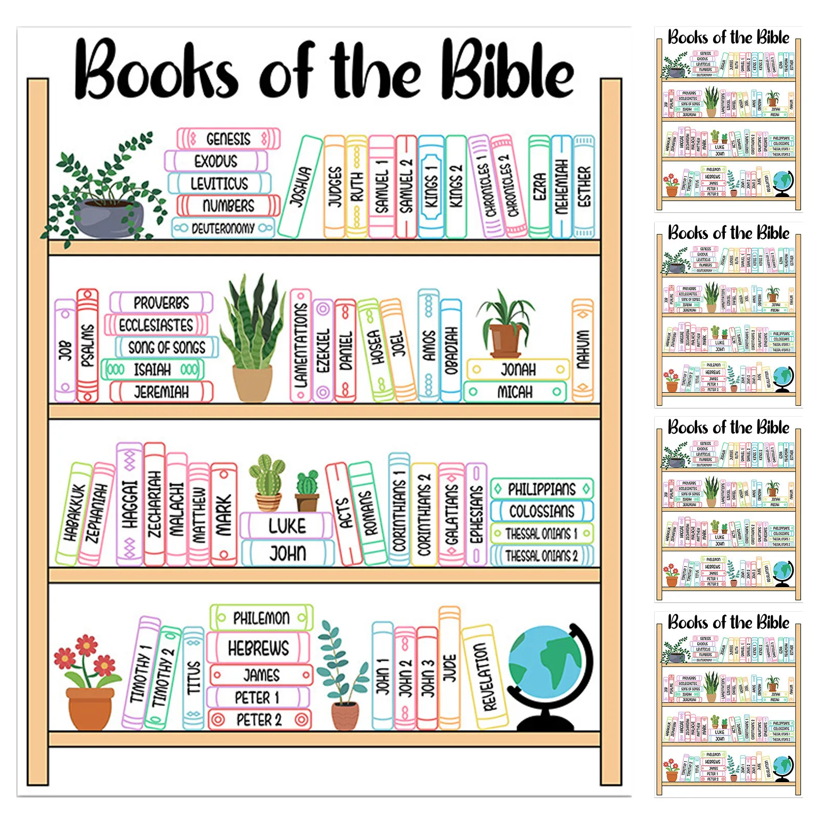 5 autocollants de suivi d'étude biblique, marque-pages pour étagère, liste de contrôle de lecture biblique, onglets de versets pour planificateur de prières