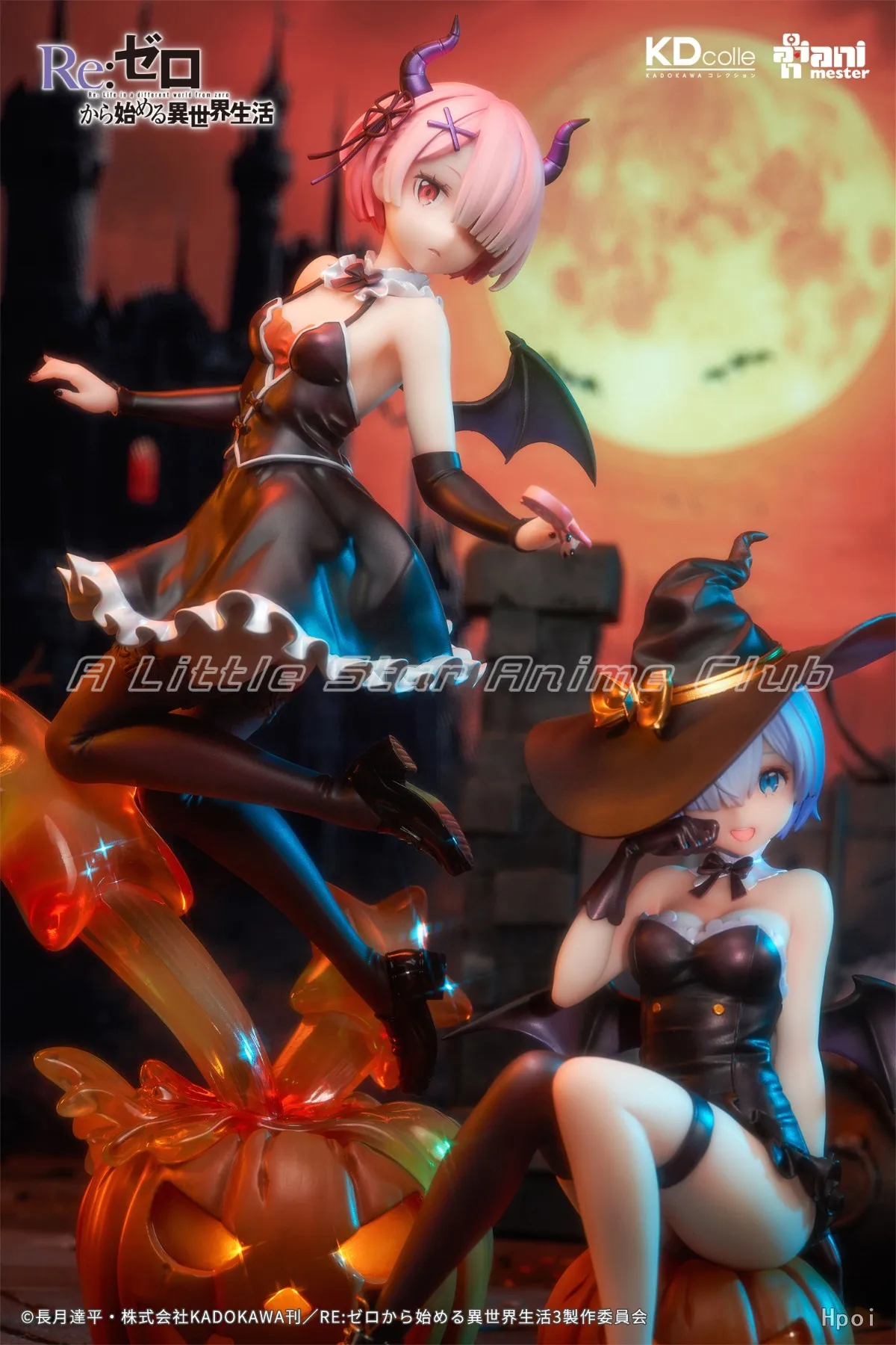 In Stock Original KADOKAWA KDcolle Re ZERO Starting Life in Another World RAM/REM Magic Night Magic Anime Figure Model Gift Toy view 2