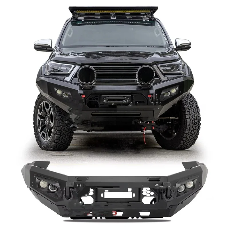 High Quality Steel Front Rear Bull Bar Bumper 2021 2022 2023 4x4 Pickup Truck Parts