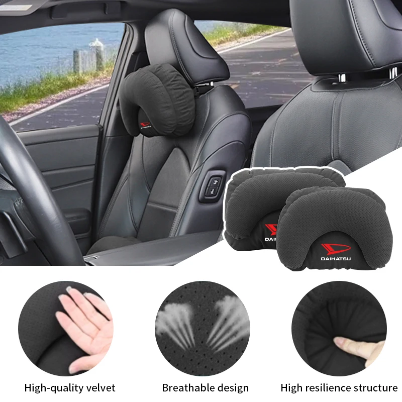 

Car Seat Head Support Lumbar Cushion Headrest Neck Pillow For Daihatsu Terios Sirion Mira Materia Rocky YRV Feroza Charade
