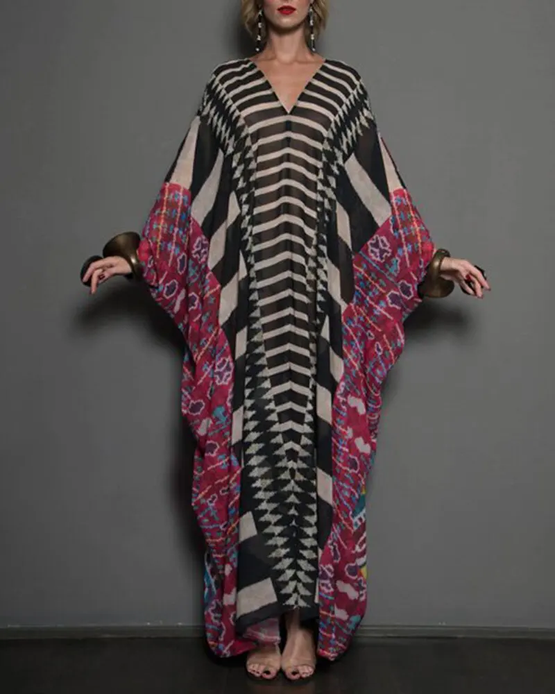 

Kaftan Dresses for Women Plus Size Bathing Suit Cover up Caftan Maxi Beach Dresses