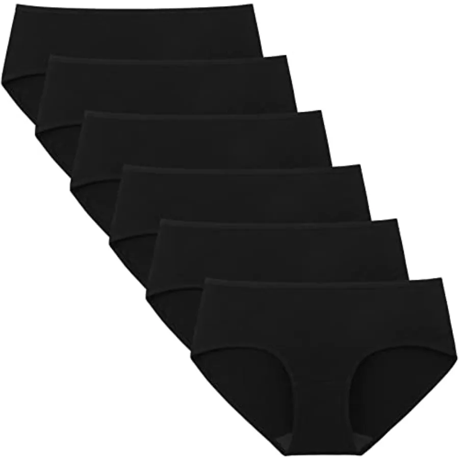

INNERSY Womens Underwear Cotton Hipster Panties Regular and Plus Size 6-Pack