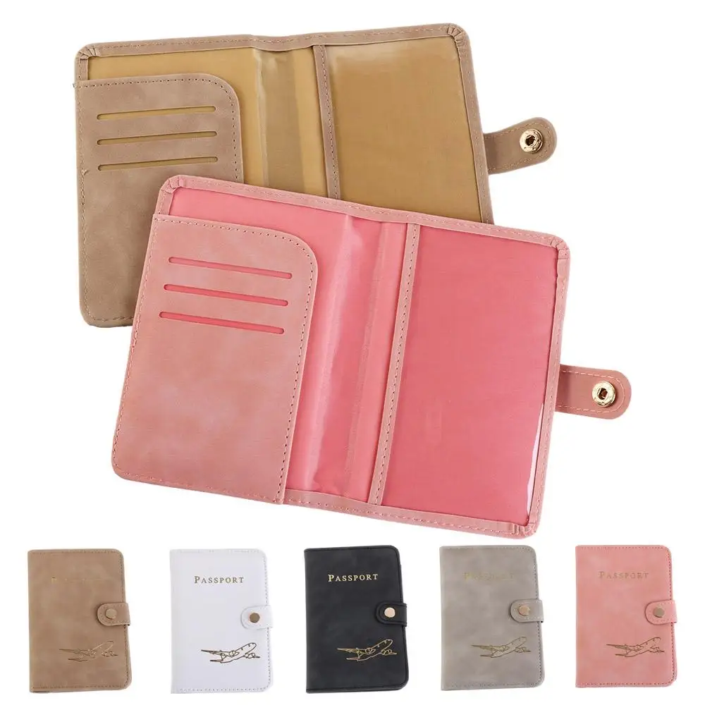 Multifunction PU Leather Passport Cover Travel Accessories Card Case Passport Clip Wallet Document Credit Card Case