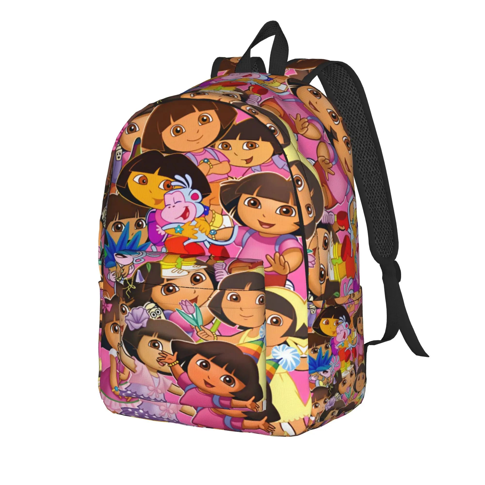 Doras The Explorer Backpack  Daily Backpacks Female Kawaii School Bags Colorful Pattern Rucksack
