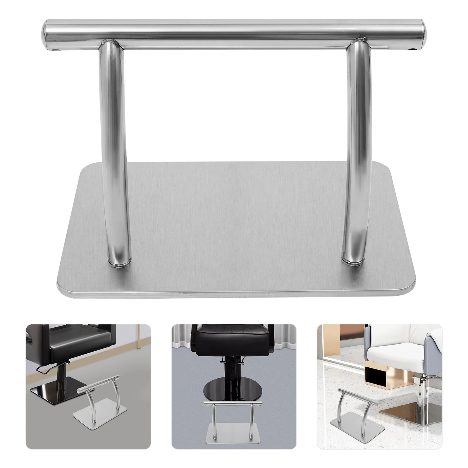 11.81*7.48inch Salon Hair Chair Foot, Stainless Steel Barber Chair Foot barber chair parts footstool