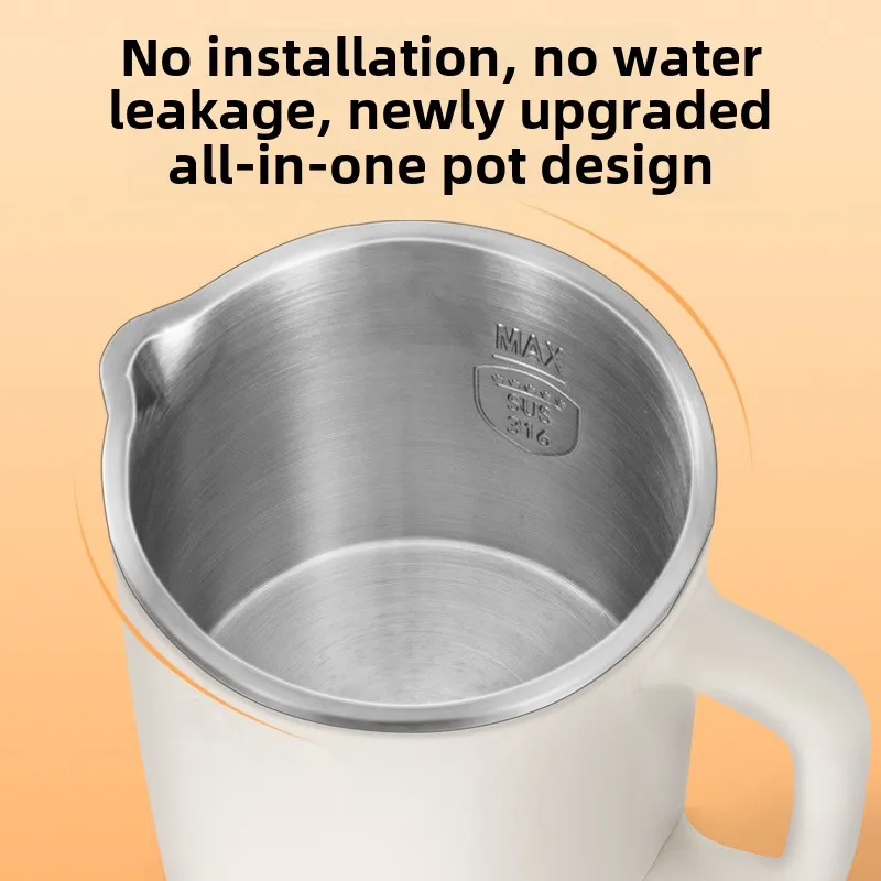 غلاية سفر قابلة للطي في الهواء الطلق، غلاية صغيرة قابلة للطي، غلاية كهربائية من الفولاذ المقاوم للصدأ 304