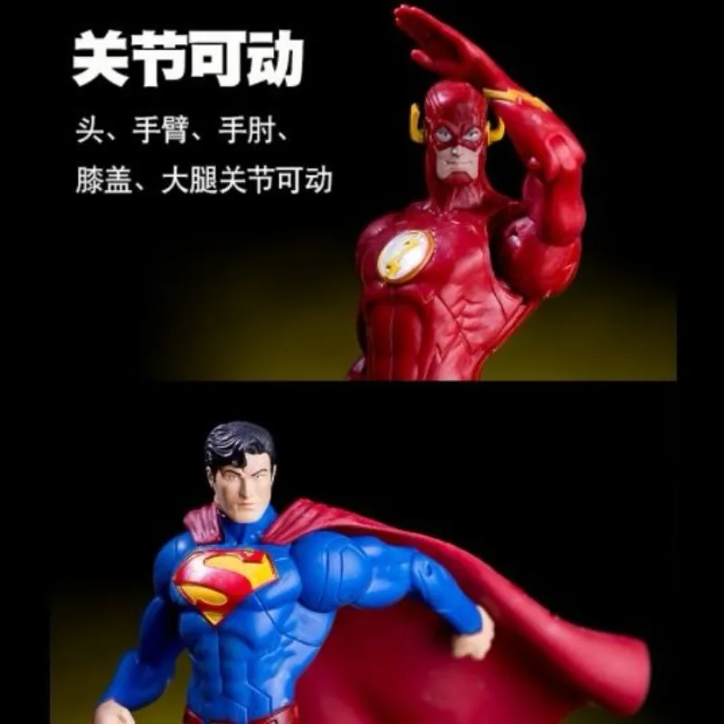 Liga da Justiça DC anime Batman Superman Aquaman Lanterna Verde Flash Mulher Maravilha Figura Modelo Ornamentos Personalizados Atacado