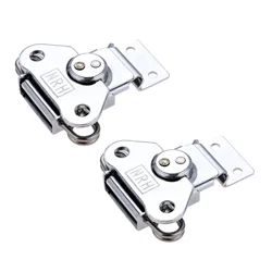 2PCS Stainless Steel Butterfly Lock Core Air Box Toggle Latch Catch Rotary Clamp 60*72mm Flight Case Instrument Cabinet Fittings