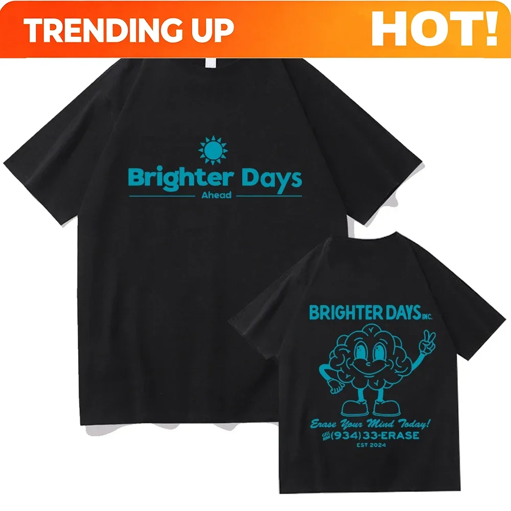 Ariana Grande Brighter Days Ahead Graphic Print T-shirts Men's Women Vintage High Quality  Tshirts Fashion Casual Tee Tops