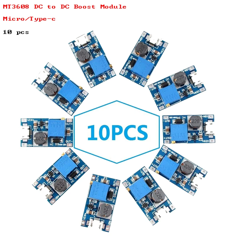 10PCS MT3608 DC-DC …