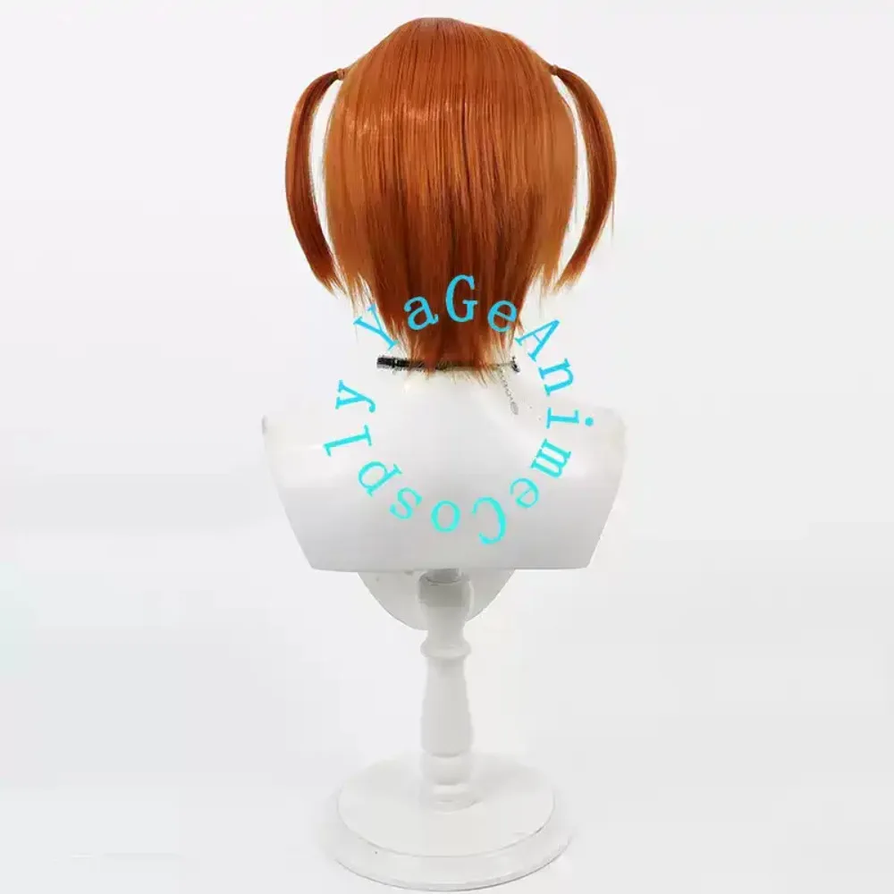 마법 소녀 리리컬 나노하 타카마치 나노하 코스프레 가발 애니메이션 게임 할로윈 카니발 파티 합성 내열성 머리카락