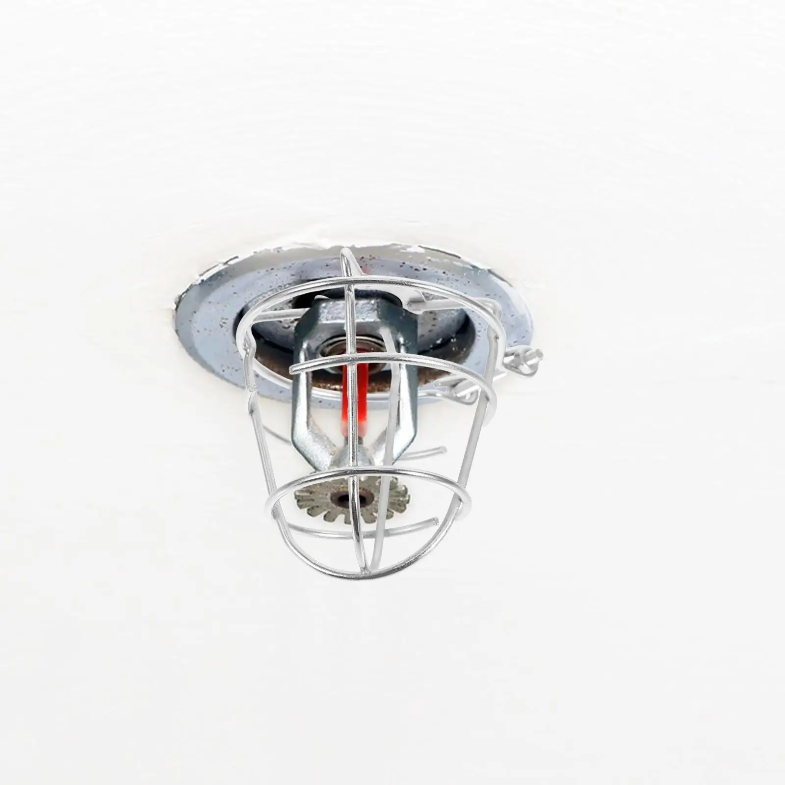Fire Sprinkler Hood Cage Protector Guards Safety Mask Covers for Ceiling Silver