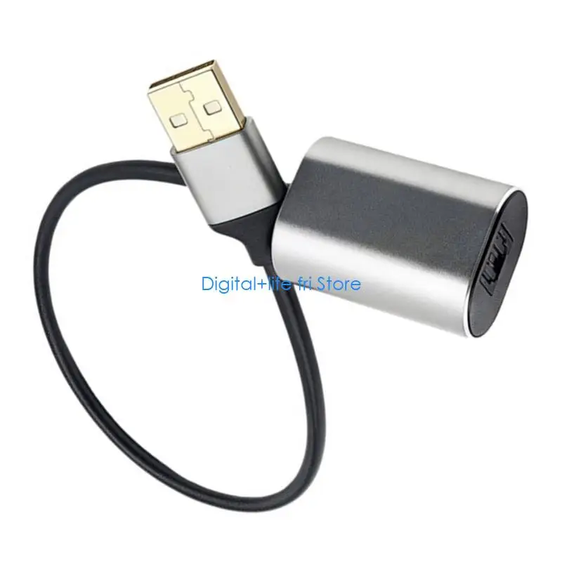 

E06D USB A Мужской цифровой оптоволоконный аналоговый звуковой кабель Цифровой преобразователь звука для HDTV
