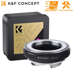 K&F CONCEPT M42-L/M Lens Adapter Ring For M42 Screw Lens to Leica M Series Camera Body for Leica M1 M2 M3 M4 M6 M7 M8 M9 M10