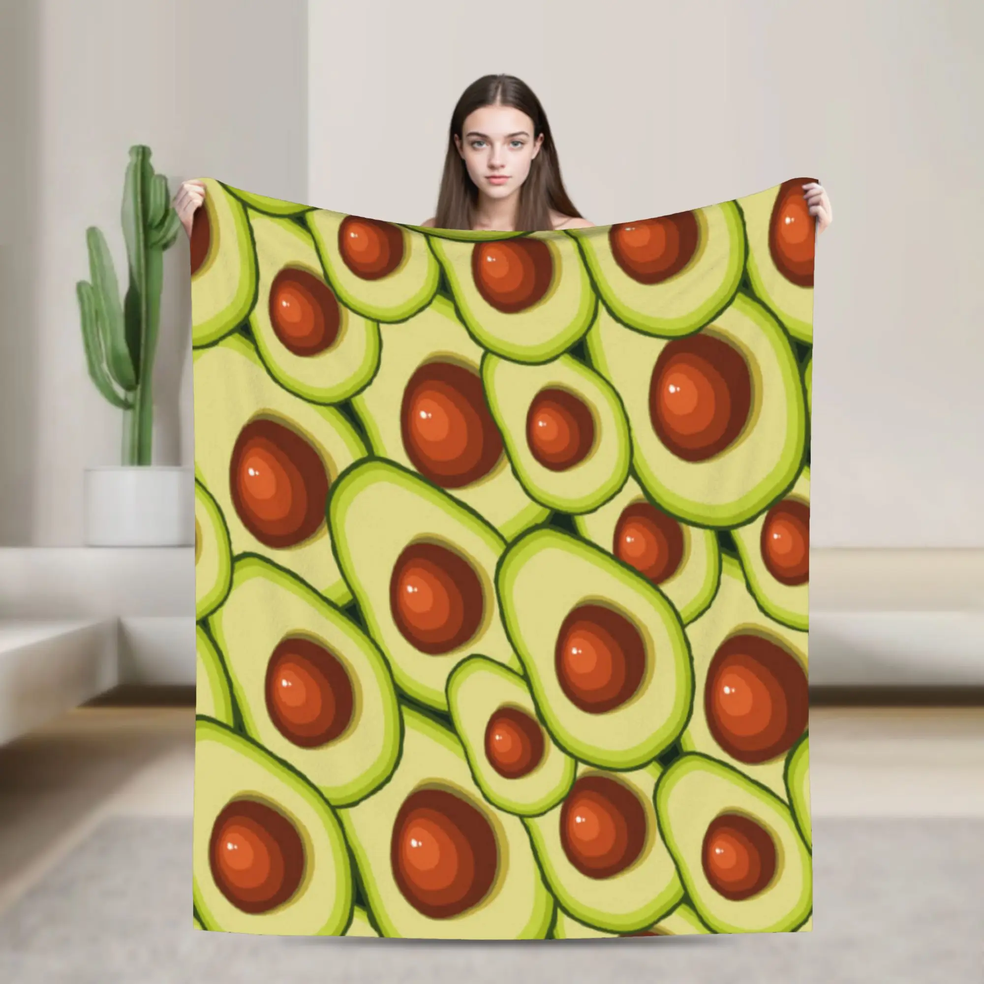 Cute Fruit Vegetable Plush Blanket Child  Flannel Throw Blanket For Outdoor Super Soft Custom Quality Bedspread Gift Idea