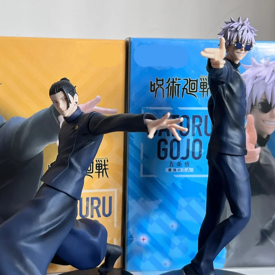 Anime Jujutsu Kaisen Figur 18cm Satoru Gojo/Geto Suguru Actionfigur Modell PVC Puppe Spielzeug Sammlerstück Desktop-Zubehör Geschenk