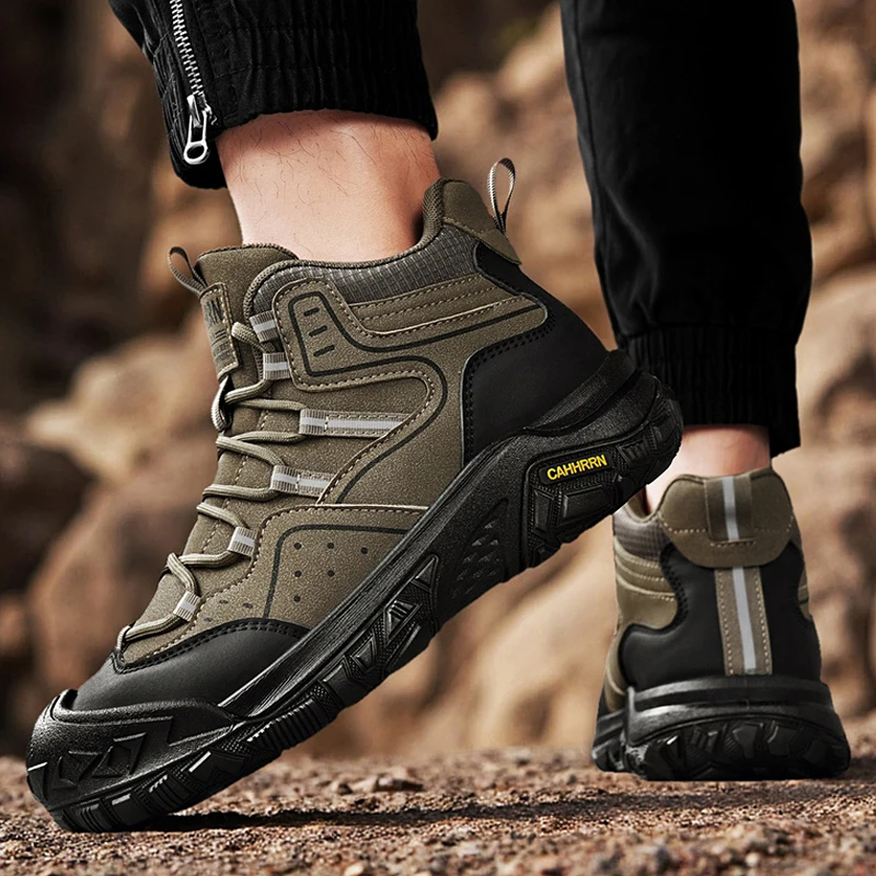 

Breathable Multifunctional Motorcycle Outdoor Hiking Shoes Men Tactical Boot with Straps for Training Combat Zapatos Para Hombre