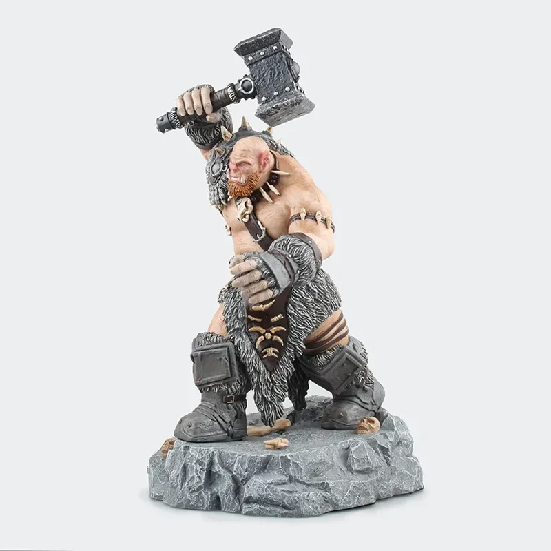 [VIP] 26cm Game WOW Character Tribe Ogrim Doomhammer Hammer Action Figure Durotan PVC statue Collectible Model kids gift toy