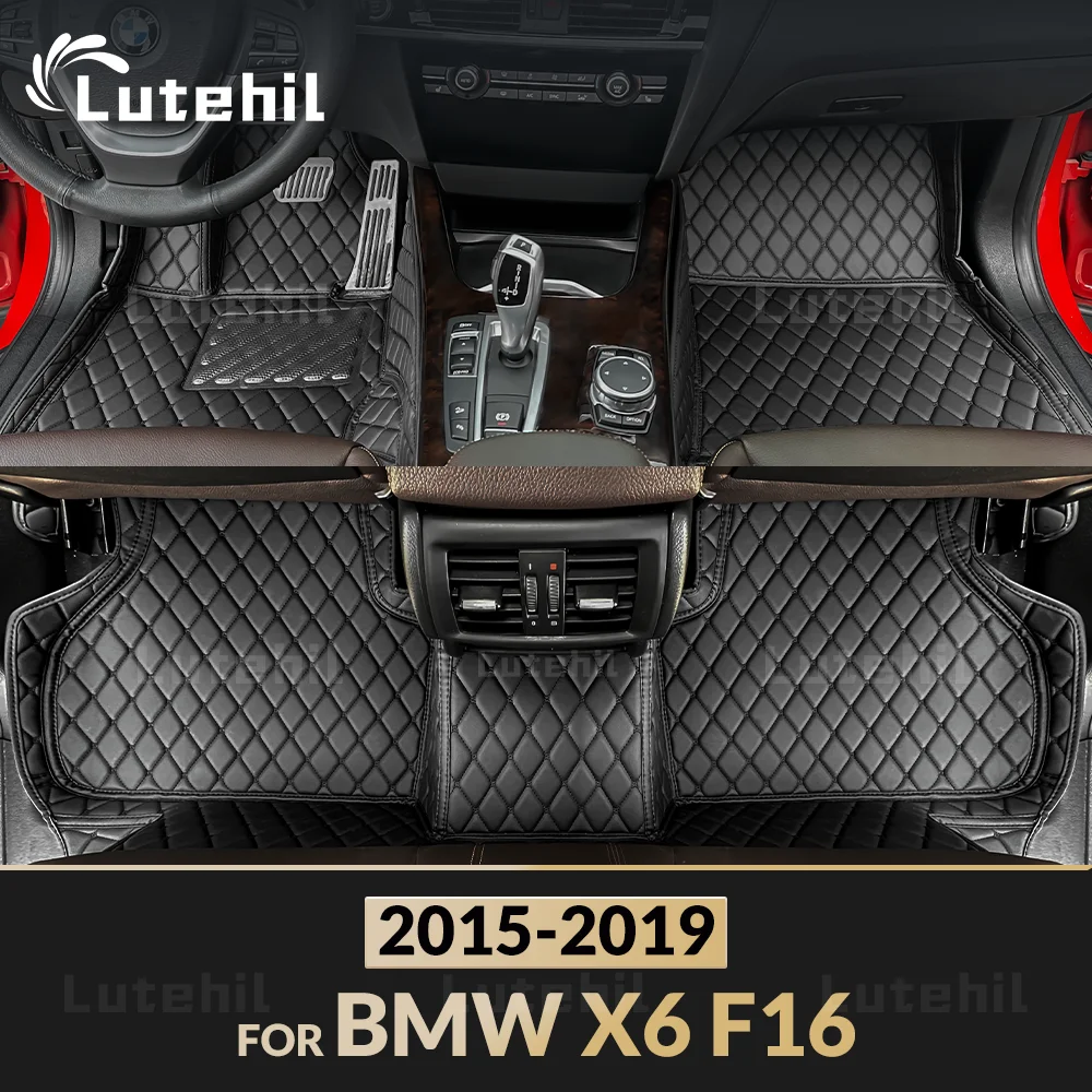 

Автомобильные коврики для BMW X6 F16 2015 2016 2017 2018 2019 на заказ, автомобильные подушечки для ног, автомобильный ковер, аксессуары для интерьера