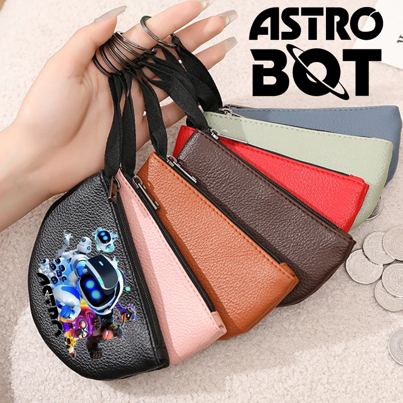 Astro Bot Coin Purse Men Women Wallet Game Anime Figure Children Wallet Card Holder Kawaii Storage Short Paragraph Bag Kid Gift